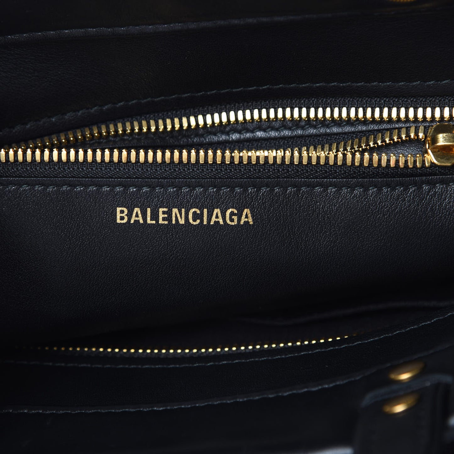 Calfskin XS Fringe Laundry Cabas Black