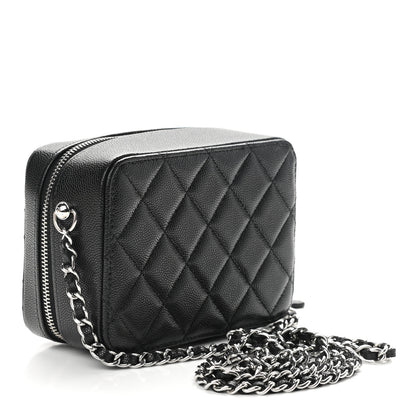 Chanel Caviar Quilted CC Vanity Case With Chain Black 3 of 11