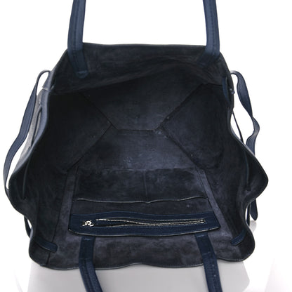Celine Soft Grained Calfskin Small Belt Cabas Phantom Navy 4 of 11