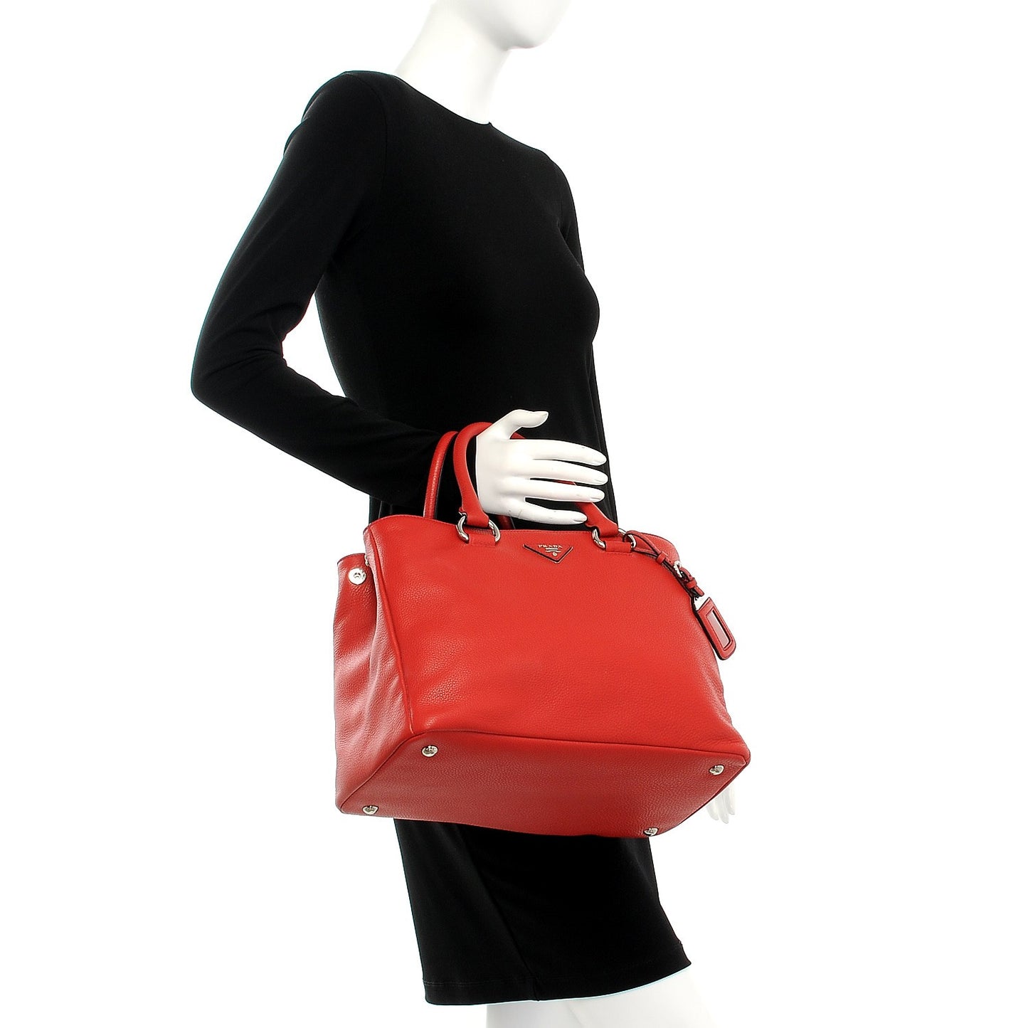 Vitello Daino Tote Rosso