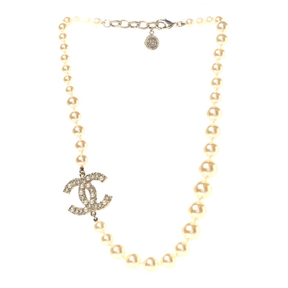 Chanel Pearl CC 100th Anniversary Necklace Light Gold 3 of 5