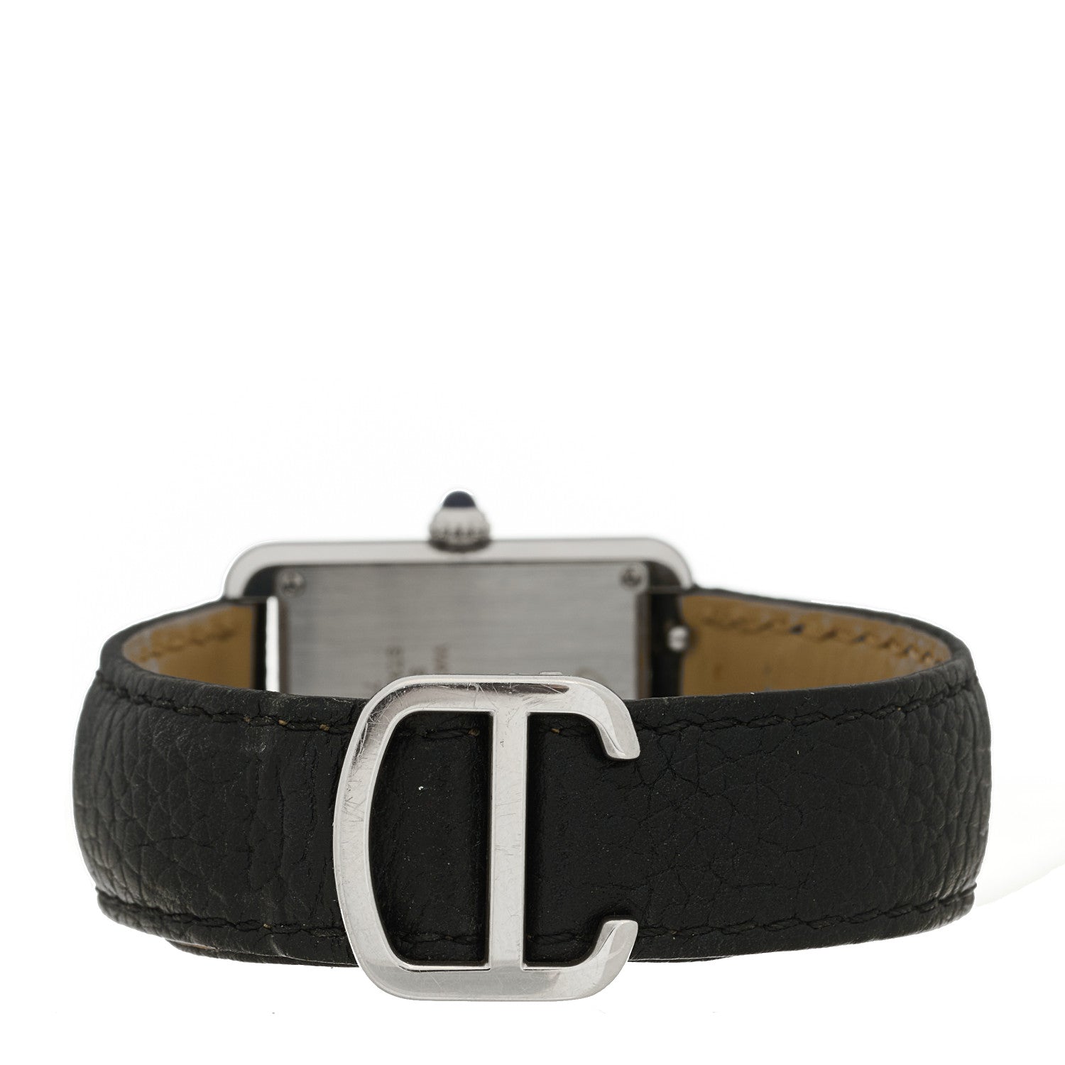 Cartier Stainless Steel Calfskin 24mm Tank Solo Quartz Watch 3 of 4
