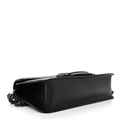 Valentino Garavani Calfskin Monochrome Vlogo Loco Shoulder Bag Black 4 of 10