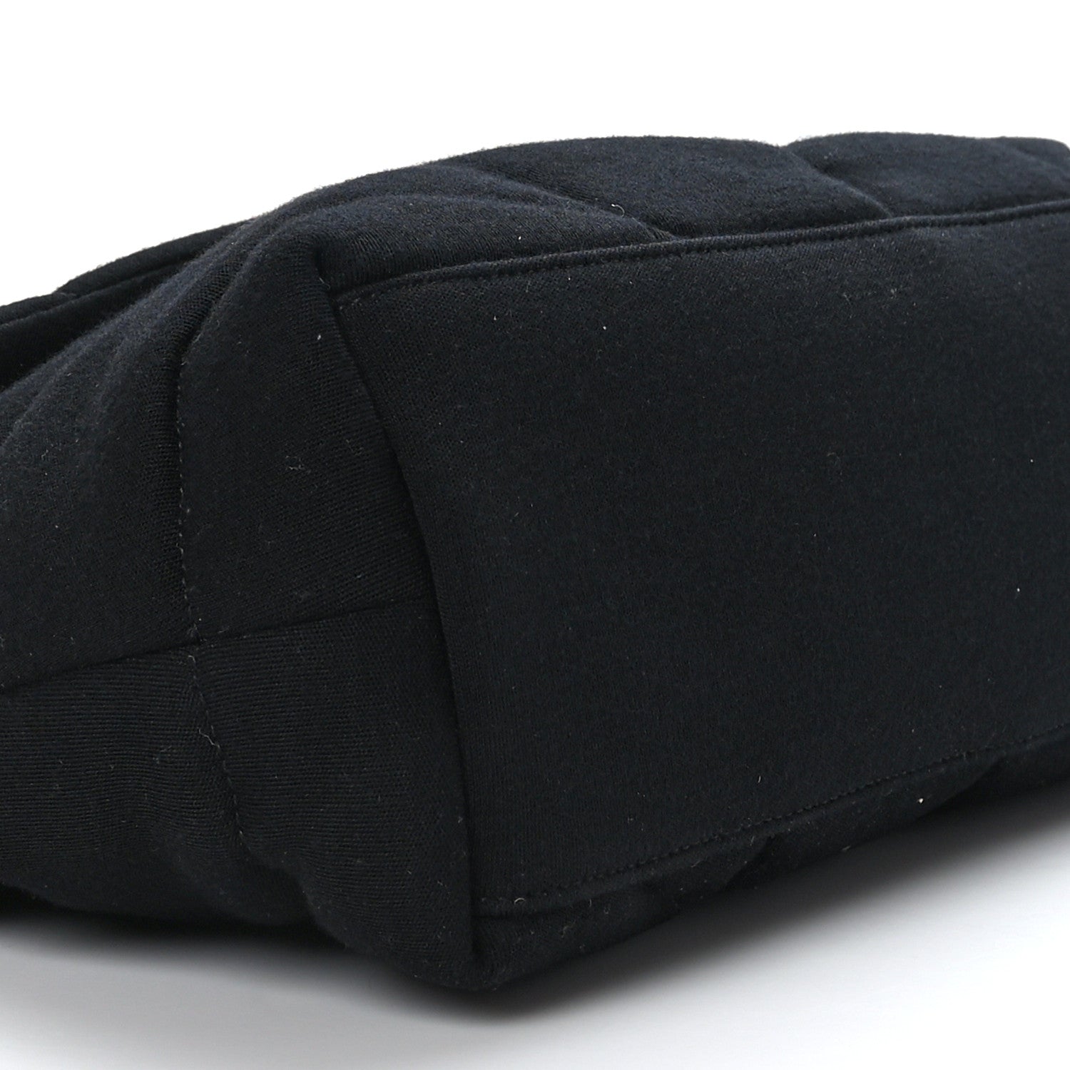 Saint Laurent Wool Jersey Quilted Medium Loulou Puffer Monogram Chain Satchel Black 8 of 9