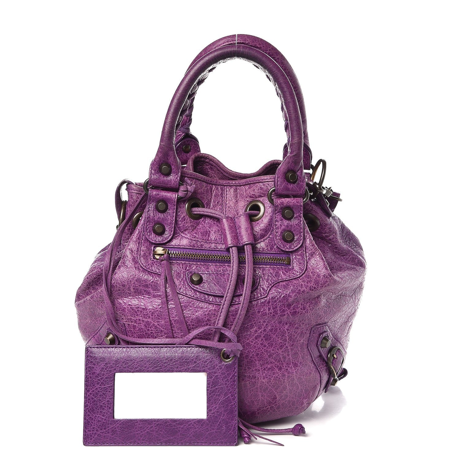 Balenciaga Agneau Classic Hardware Mini Pompon Ultraviolet 1 of 11