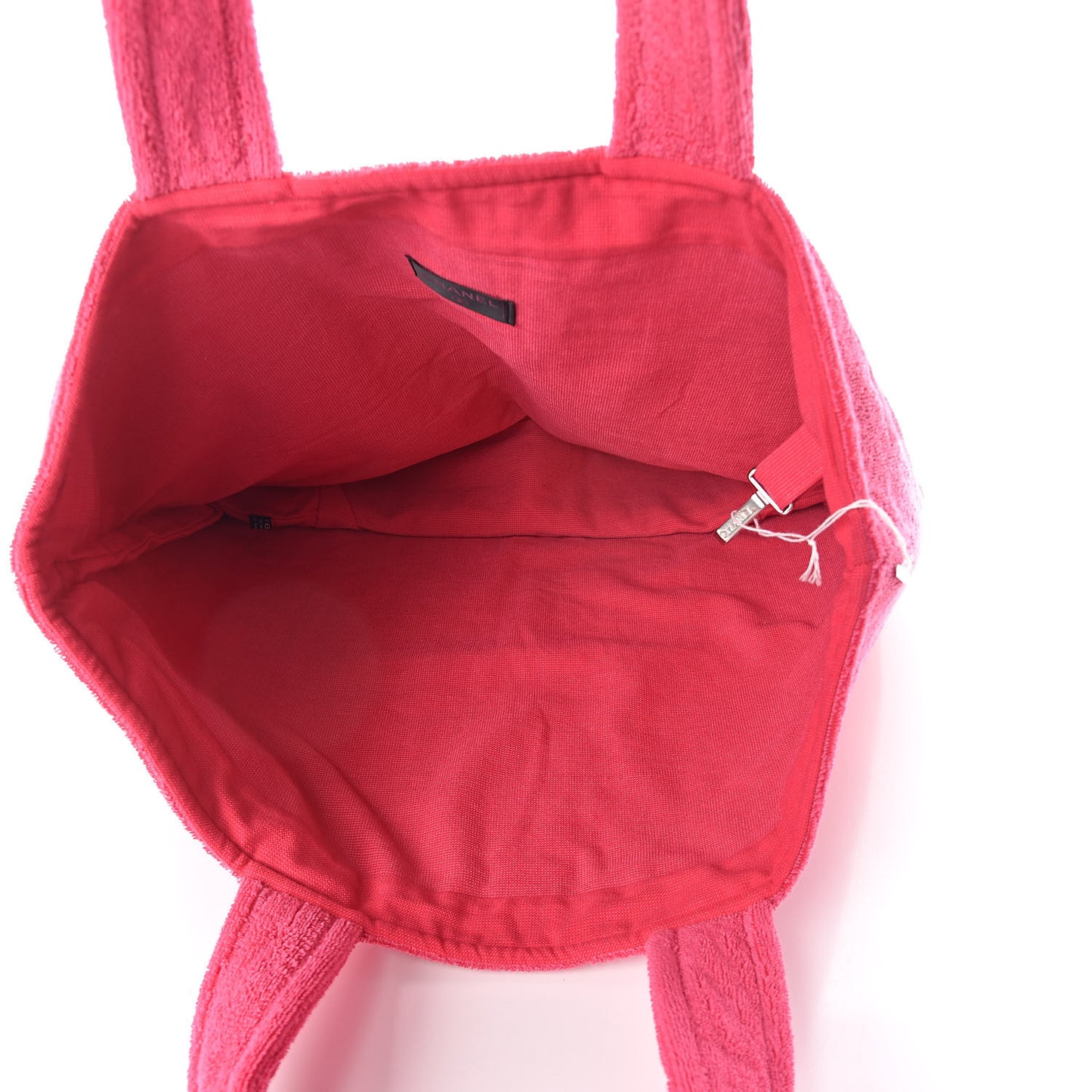 Terry Cotton CC Beach Tote Towel Pink Red