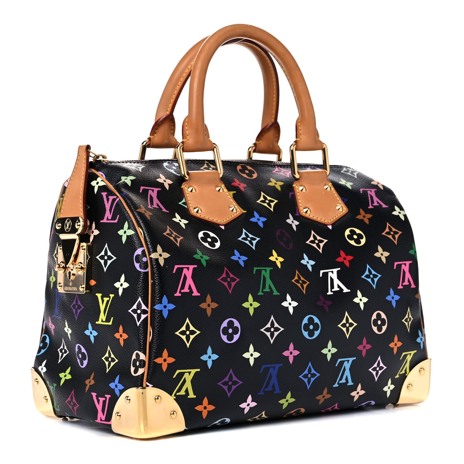 Louis Vuitton Monogram Multicolor Speedy 30 Black 3 of 22