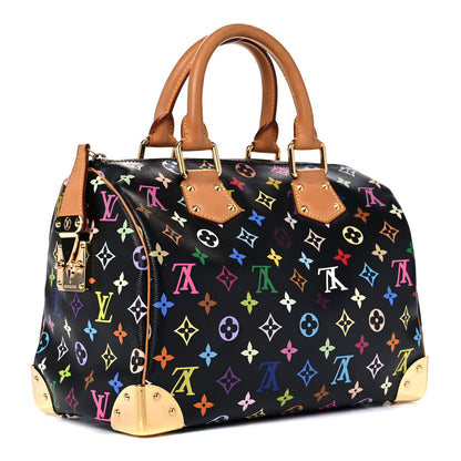 Louis Vuitton Monogram Multicolor Speedy 30 Black 3 of 22