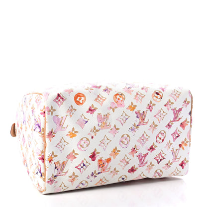Louis Vuitton Watercolor Aquarelle Speedy 30 White 3 of 4