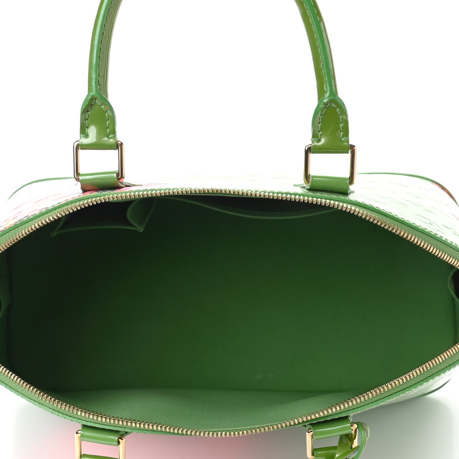 Louis Vuitton Vernis Roses Alma GM Vert Tonic 4 of 4