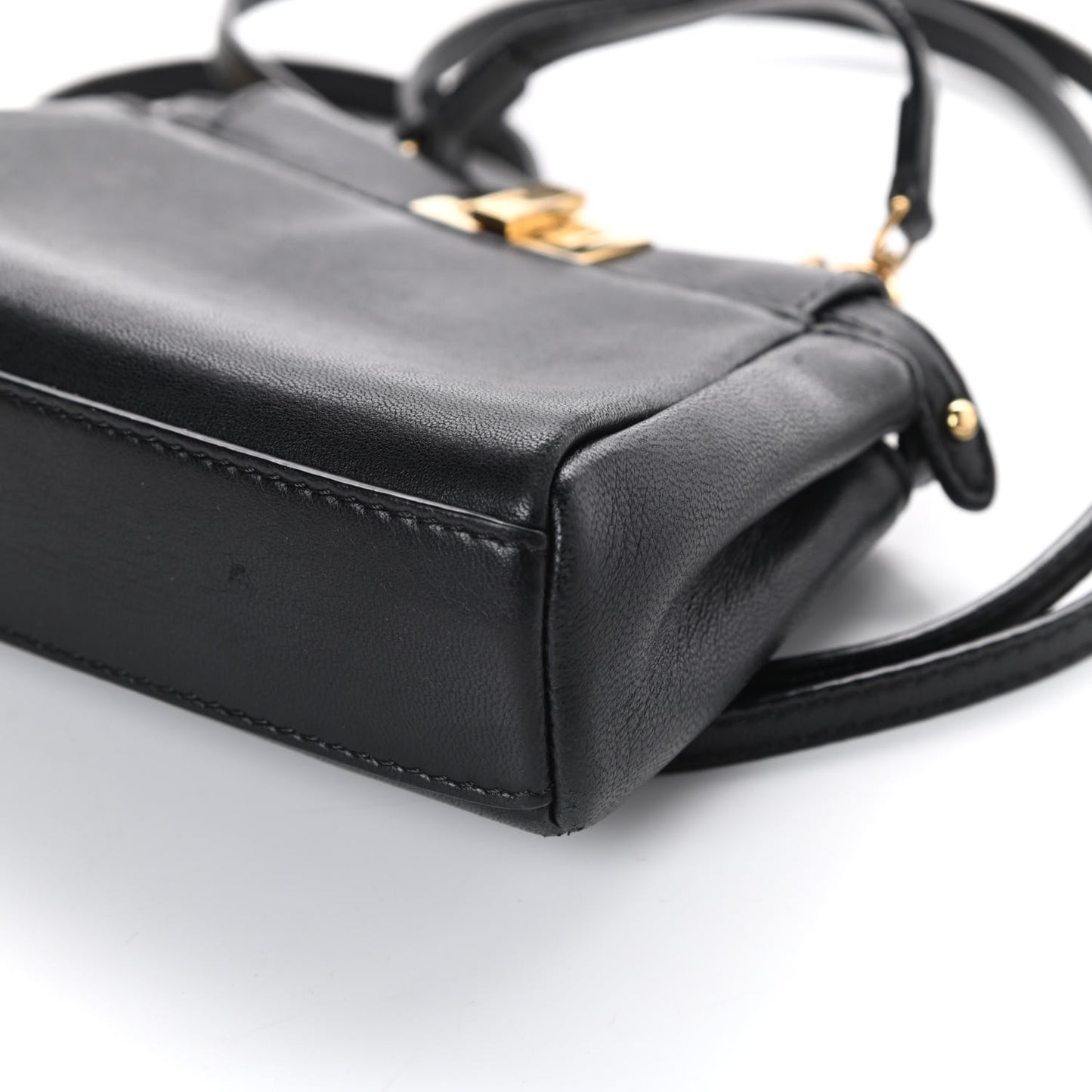 Nappa Micro Peekaboo Iconic Satchel Black