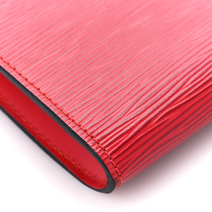 Louis Vuitton Epi Pochette Accessories 21 Castillan Red 9 of 11