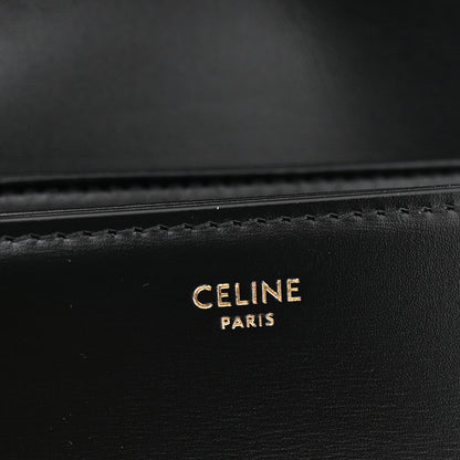 Celine Shiny Calfskin Teen Triomphe Black 6 of 10