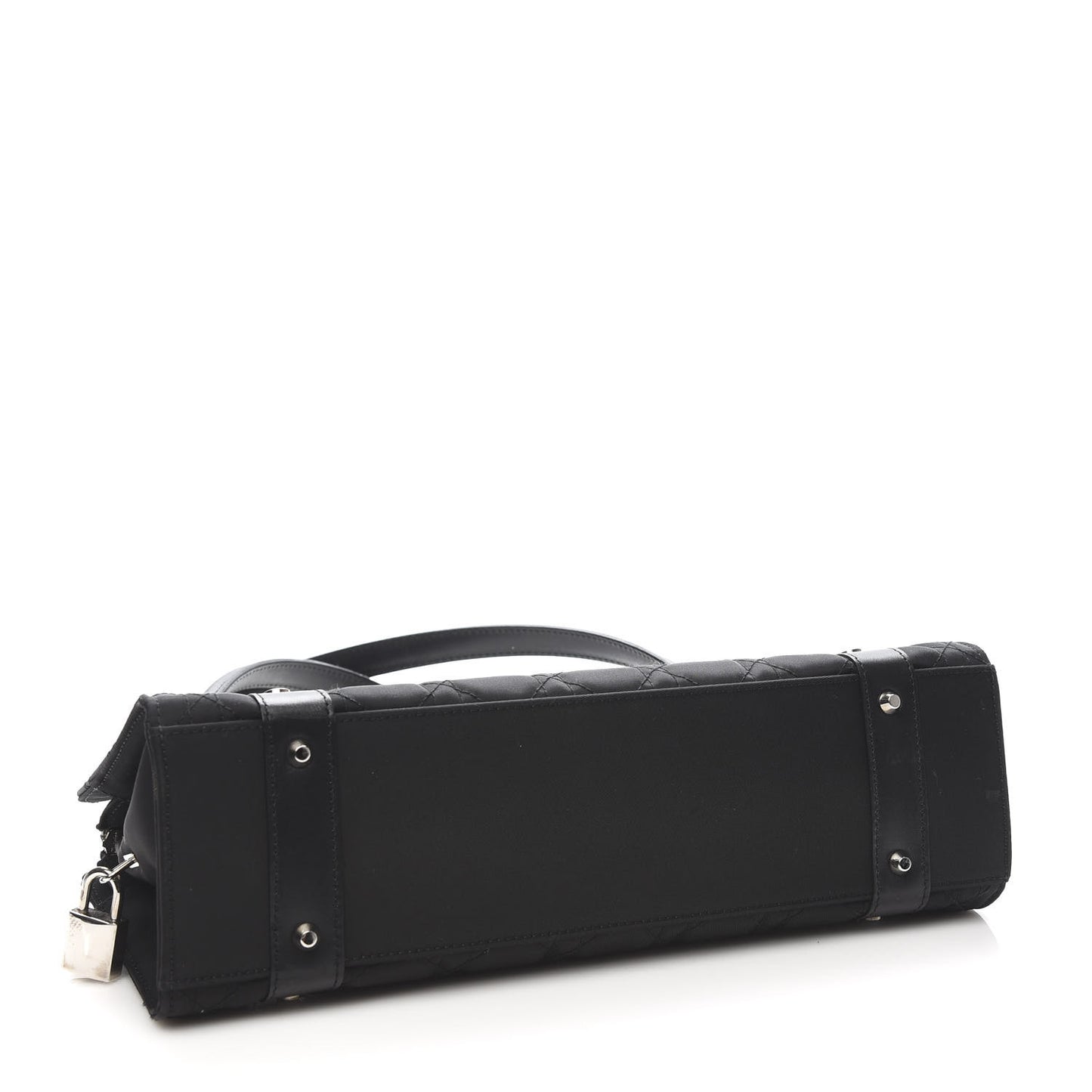 Nylon Cannage Stitched East West Lady Dior Black
