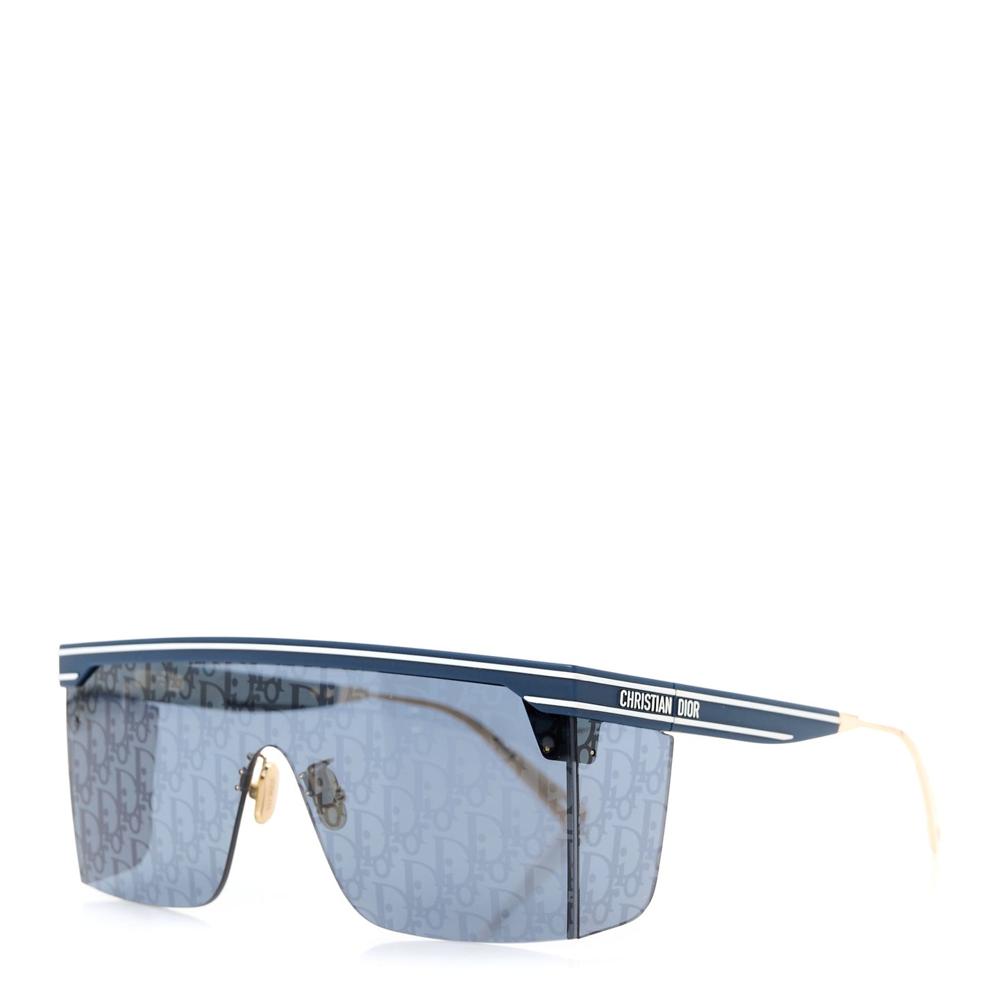 Oblique Diorclub M1U Mask Sunglasses Blue