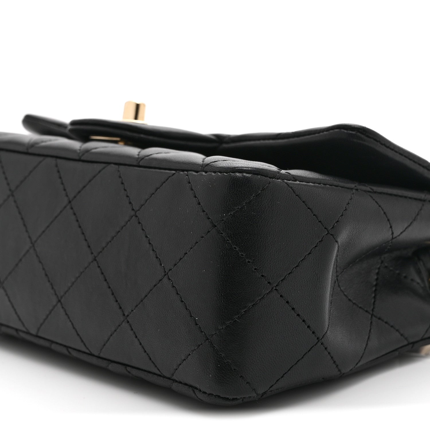 Chanel Lambskin Quilted Mini Coco Charms Rectangular Flap Black 10 of 10