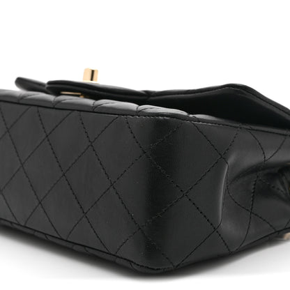 Chanel Lambskin Quilted Mini Coco Charms Rectangular Flap Black 10 of 10