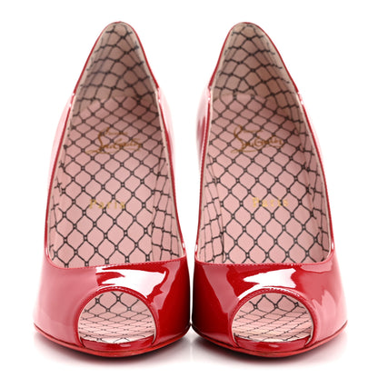 Christian Louboutin Patent Chick Up 100 Pumps 37 Loubi 9 of 27