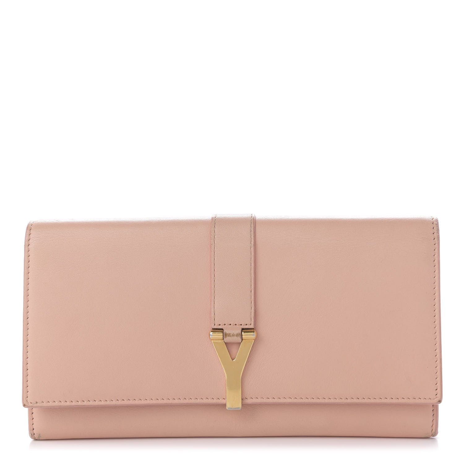 Saint Laurent Calfskin Classic Y Ligne Wallet Blush 1 of 9