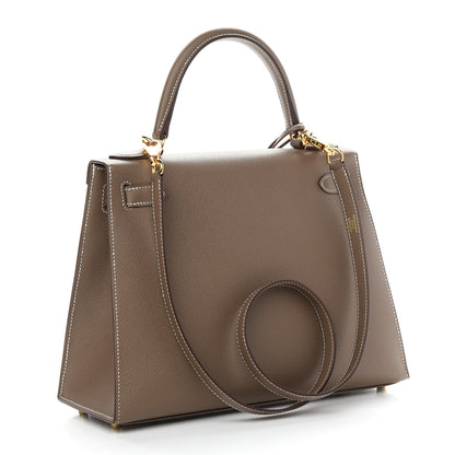 Hermes Epsom Kelly Sellier 28 Etoupe 2 of 39
