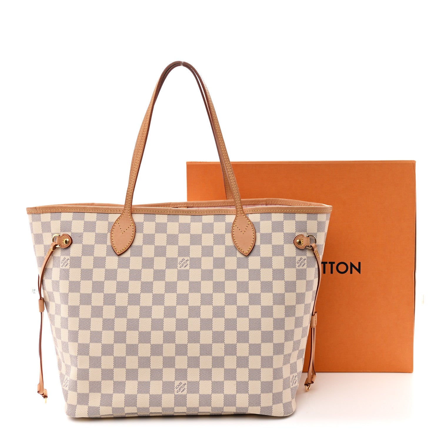 Louis Vuitton Damier Azur Neo Neverfull MM Rose Ballerine 11 of 11