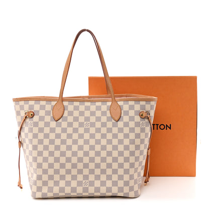 Louis Vuitton Damier Azur Neo Neverfull MM Rose Ballerine 11 of 11