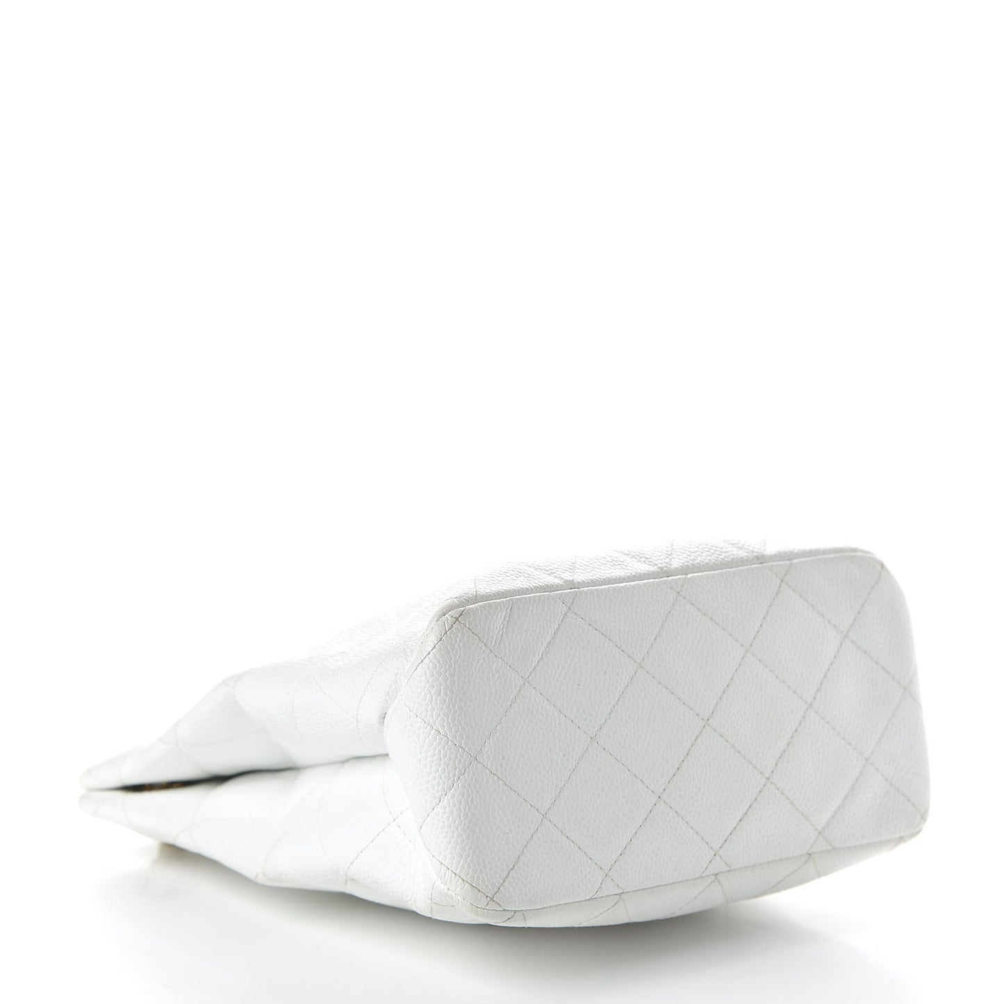 Caviar Quilted Shoulder Bag White