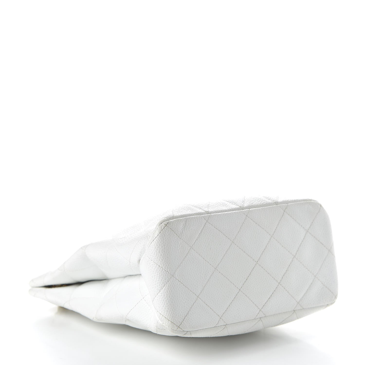 Chanel Caviar Quilted Shoulder Bag White 4 of 10