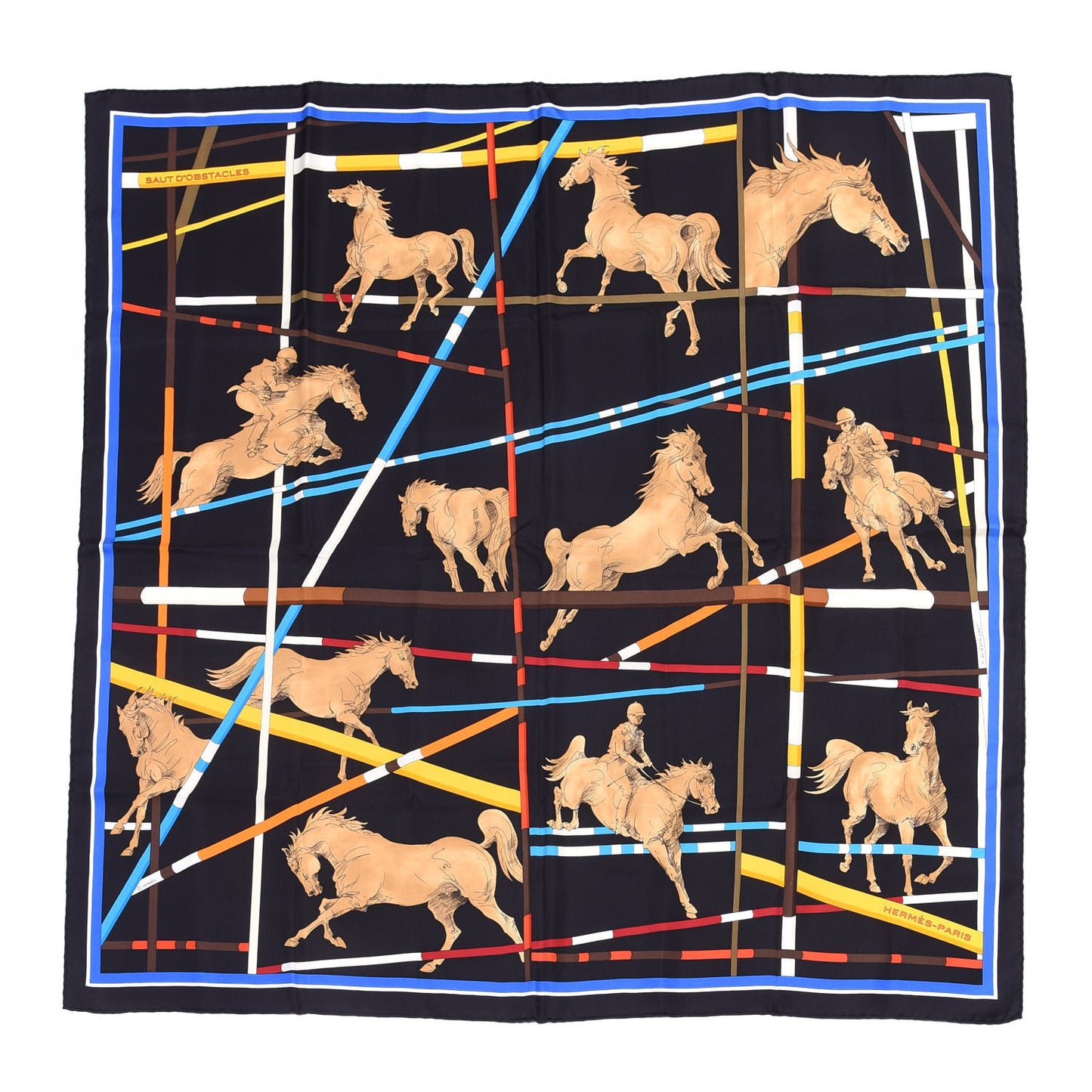 Silk Saut D’Obstacles Scarf 90