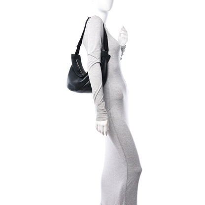 The Row Grained Calfskin Large Slouchy Banana Bag Black 2 of 9