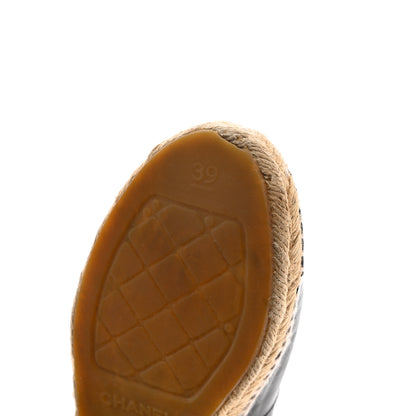 Chanel Lambskin CC Espadrilles 39 Black 15 of 15