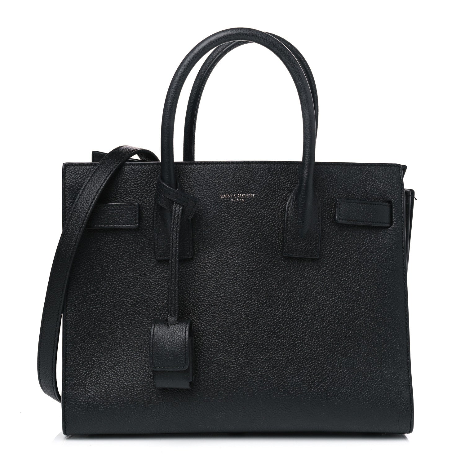 Saint Laurent Grained Calfskin Small Sac De Jour Black 2 of 10