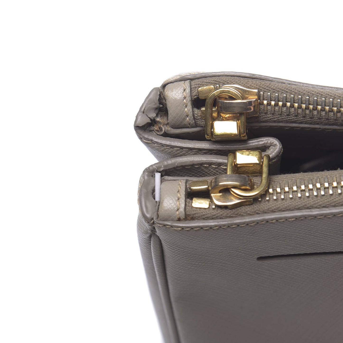 Saffiano Large Galleria Double Zip Tote Pomice