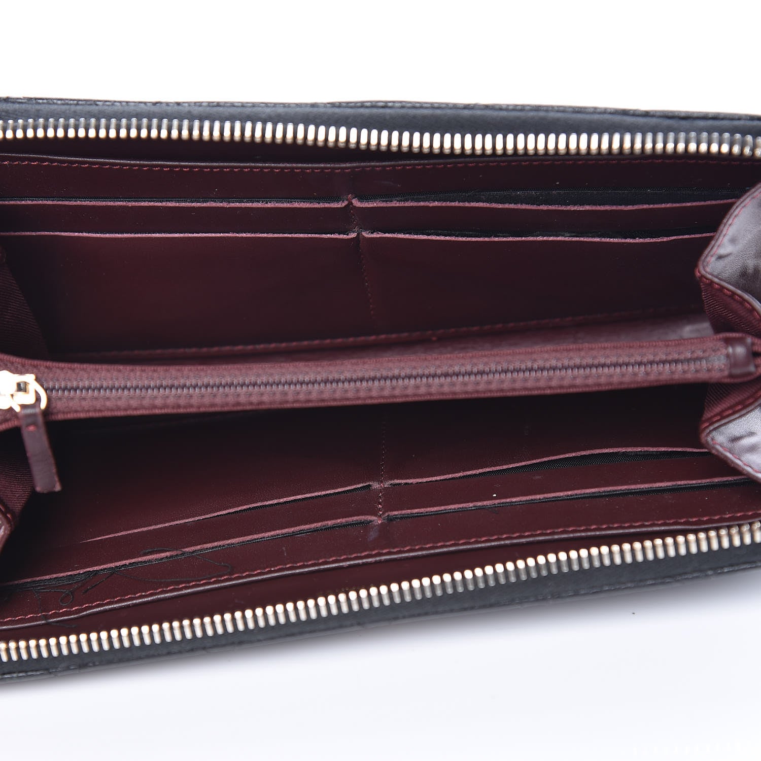 Chanel Caviar Quilted Large Zip Around Wallet Black 5 of 14