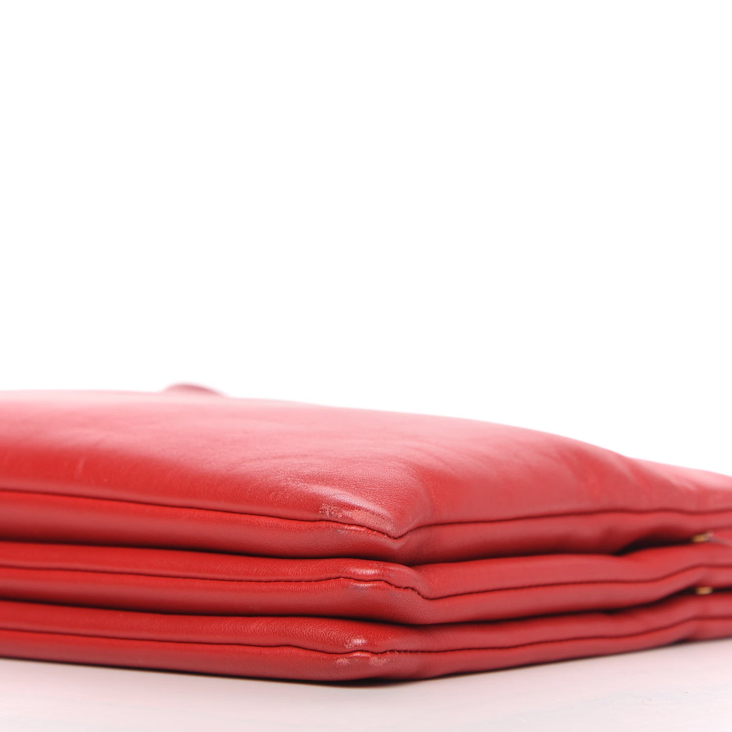 Lambskin Large Trio Crossbody Bag Red