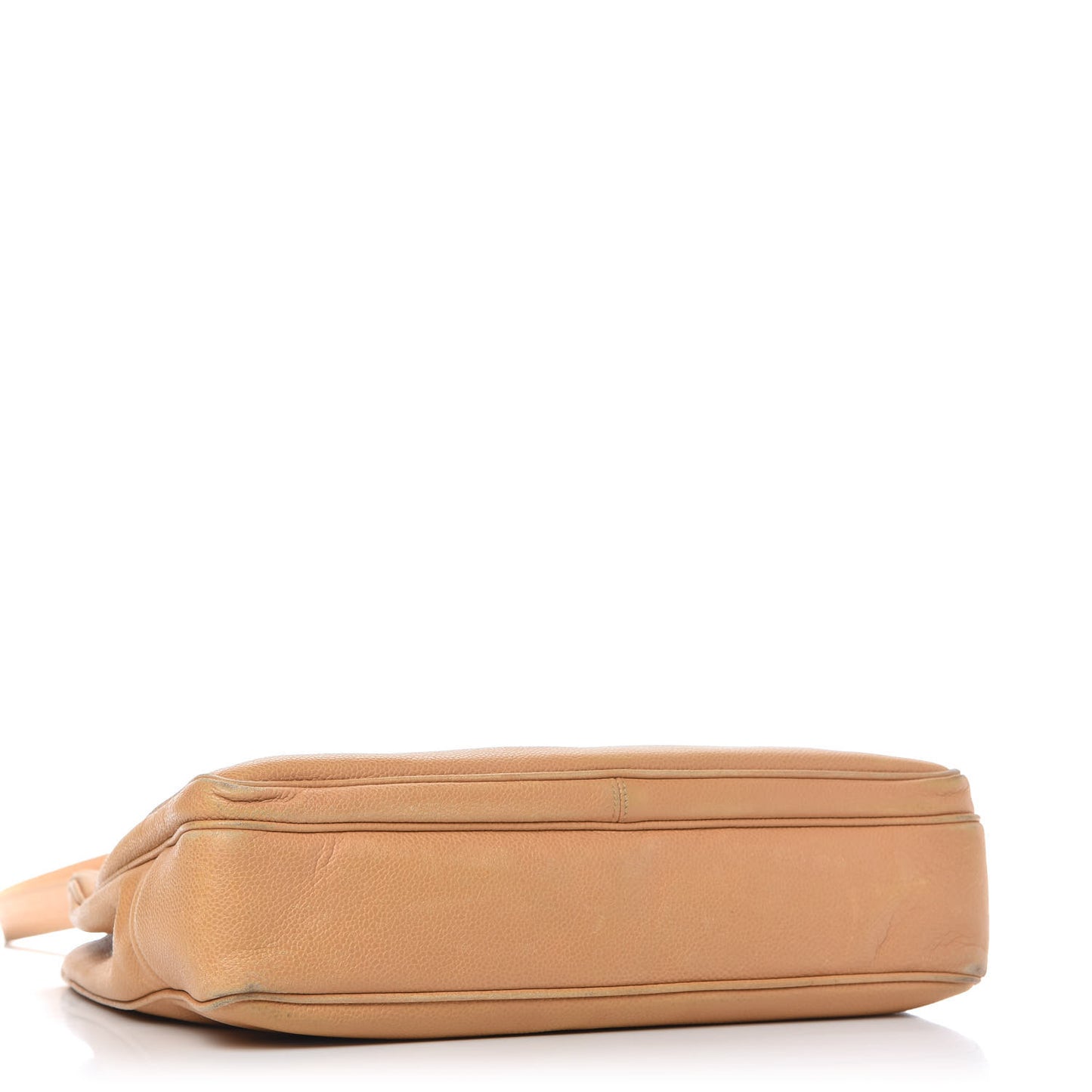 Caviar Flap Shoulder Bag Beige