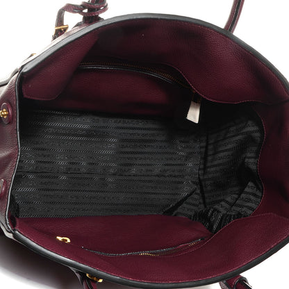 Prada Vitello Daino Shopping Tote Amaranto 7 of 10
