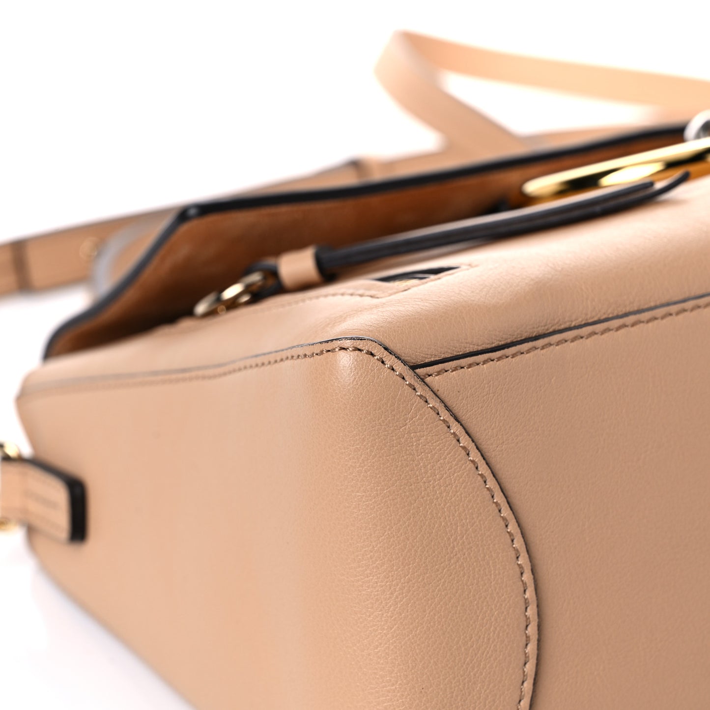 Calfskin Small Faye Day Shoulder Bag Blush Nude
