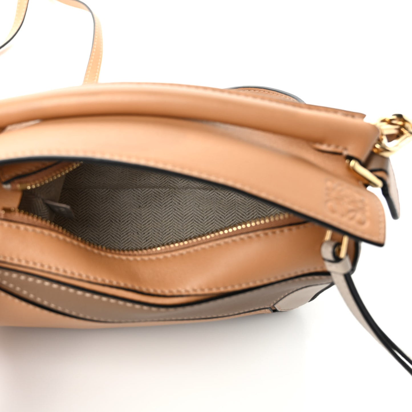 Calfskin Mini Puzzle Bag Warm Desert Mink