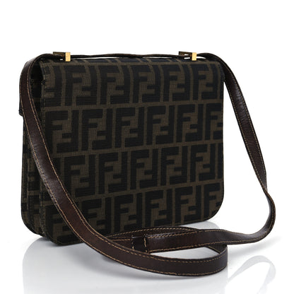 Fendi Zucca Flap Tobacco Moro 2 of 10
