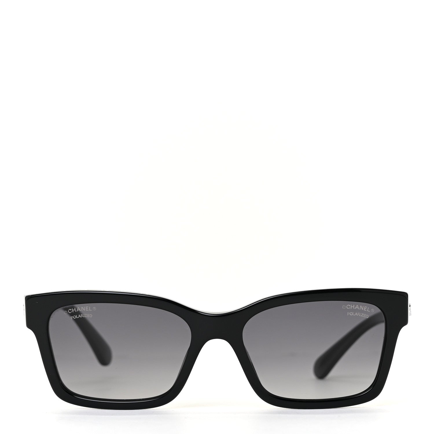 Chanel Acetate Polarized Square Sunglasses 5417 Black 2 of 7