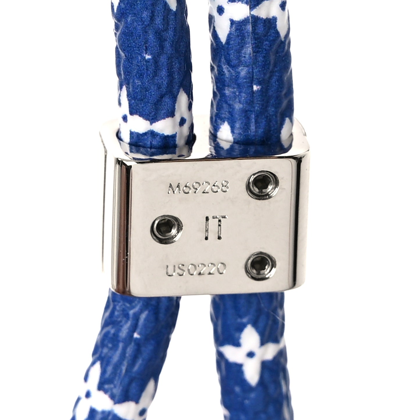 Monogram Silicone Louise Phone Holder Blue