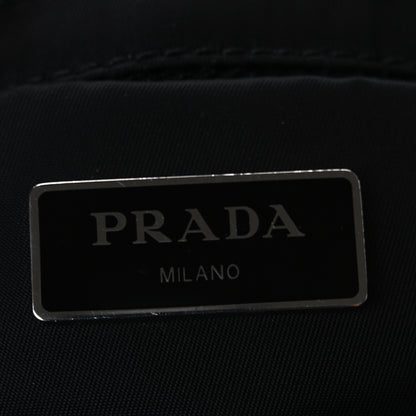 Prada Re-Nylon Nappa Triangle Quilted Padded Small Double Handled Zip Tote Black 6 of 11