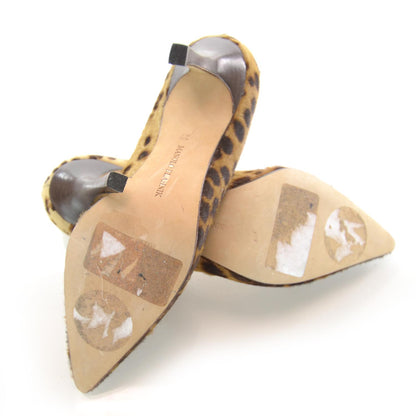 FASHIONPHILE MANOLOBLAHNIKPonyHairLeopardPumps37 4 of 6