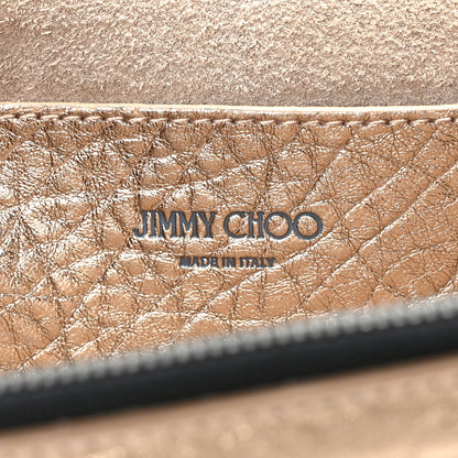 Jimmy Choo Metallic Grained Calfskin Arrow Crossbody Bag Light Gold 6 of 9