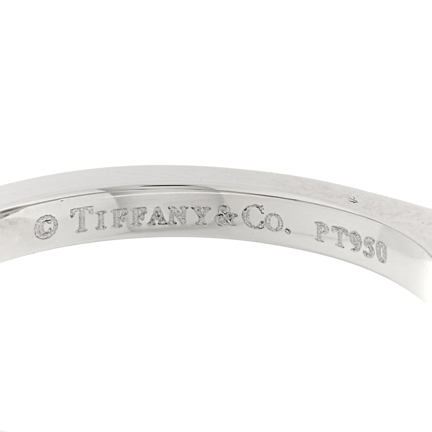 Tiffany Platinum Diamond Round Enchant Flower Ring 49 5 4 of 5