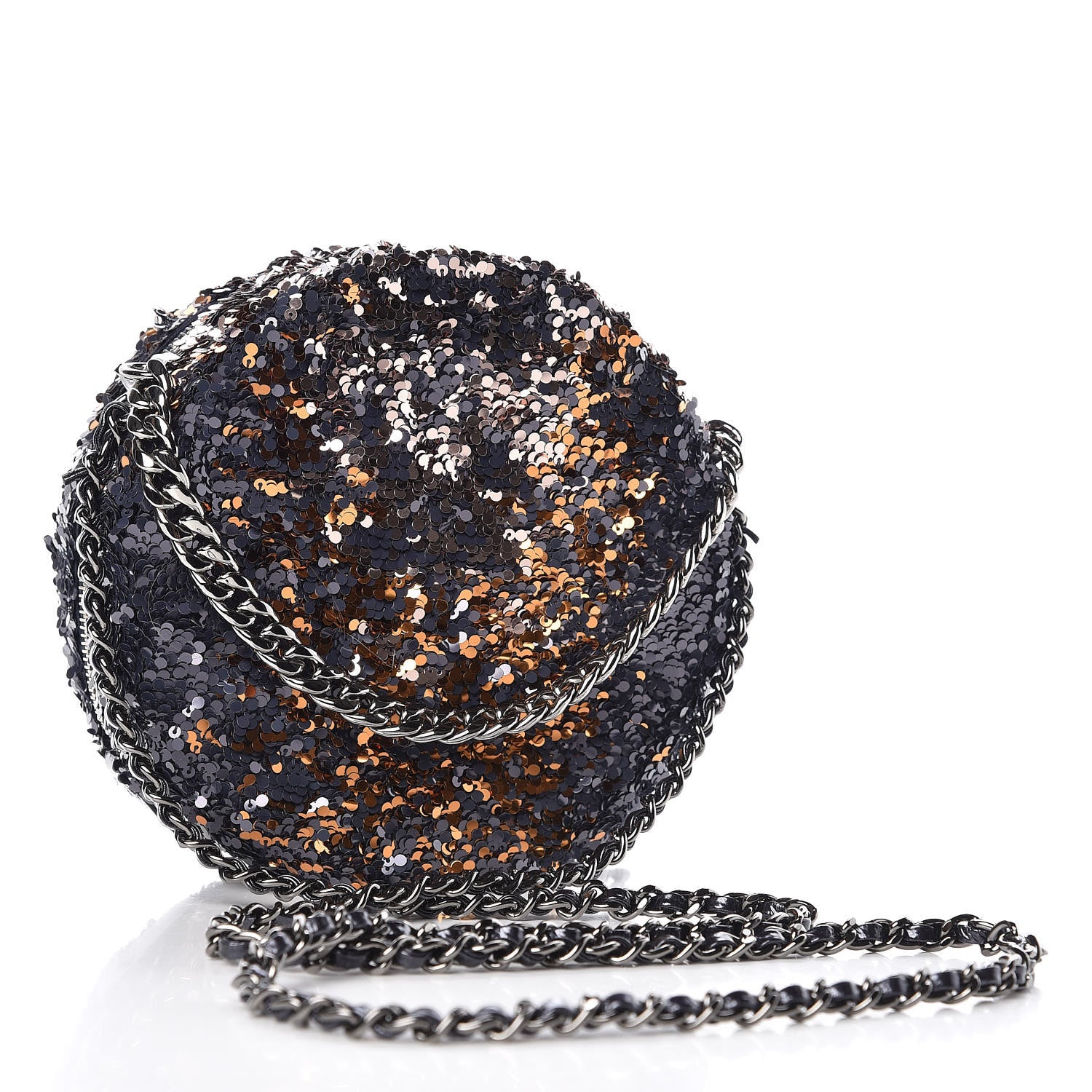 Chanel Sequin Round Chain Bag Multicolor 3 of 7