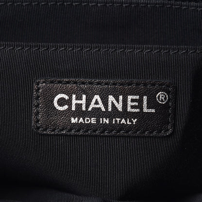 Chanel Calfskin Chevron Quilted Large Urban Spirit Backpack Black 8 of 13