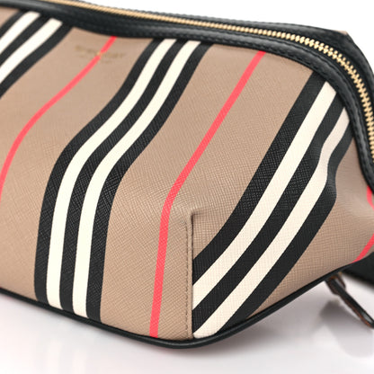Burberry E-Canvas Icon Stripe Sonny Bum Bag Archive Beige 8 of 8