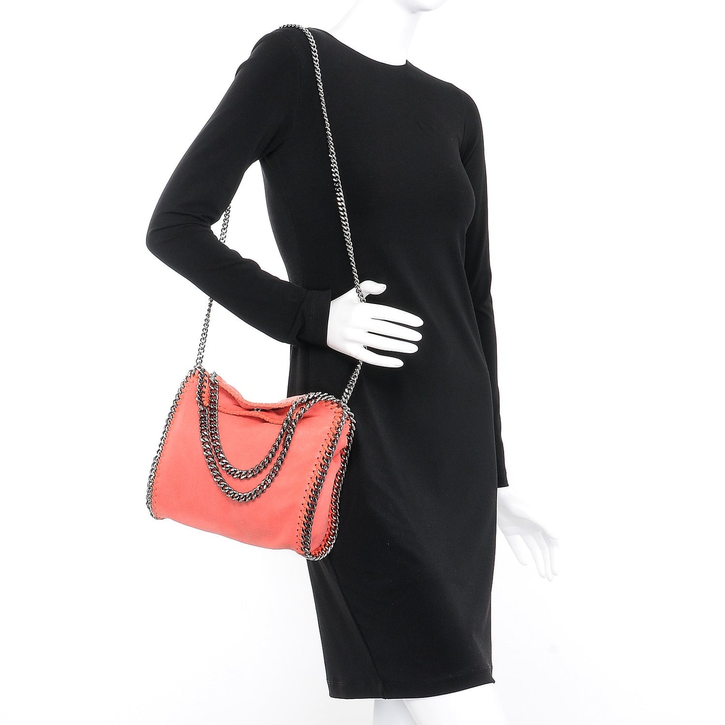 Shaggy Deer Mini Falabella Fold Over Tote Peony